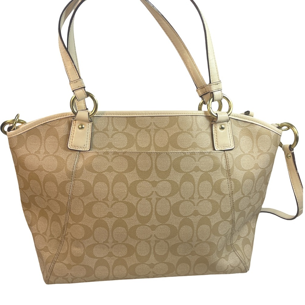 Coach Peyton Signature Pocket Tote & Crossbody Bag – Beige/Khaki F19816 - Picture 2 of 15